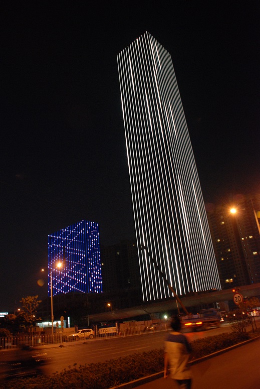 湖南长沙运达广场夜景照明工程